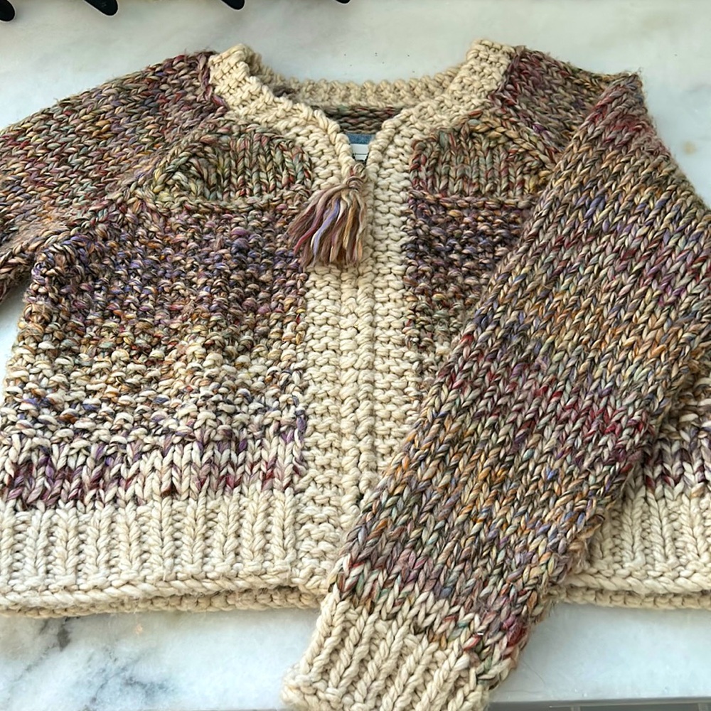 Anthropologie zip up cardigan